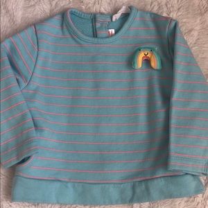 Zara 9-12 months sweatshirt rainbow
